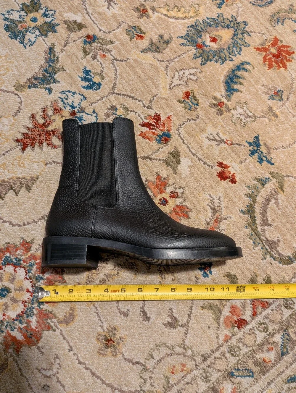 Stuart Weitzman Lenora Pebbled Leather Chelsea Boots
